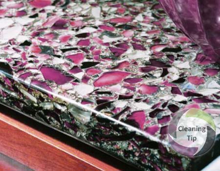 Image result for recycled glass countertops